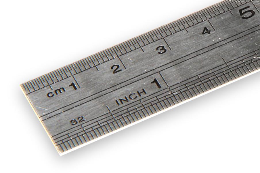 Edelstahl-Lineal 20cm