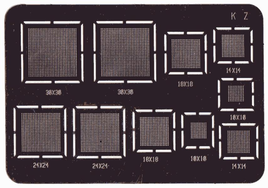 Schablone für Reflow-BGA-Schaltungen Typ K