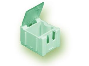 Miniatur-Kunststoffschubladen für SMD-Bauteile B1 - grün