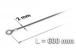 Ersatzschweißdraht für Folien- und Beutelschweißer Typ FRN-600, Breite 2 mm