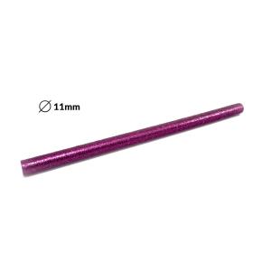 Nachfüllpackung für Heißklebepistole lila mit Glitter (Glitter) Durchmesser 11mm, 1St