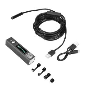 Endoskopische Wi-Fi-Kamera mit IP66-Wasserbeständigkeit und 5 m langem, flexiblem Kabel