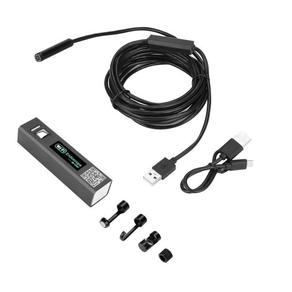 Endoskopische Wi-Fi-Kamera mit IP66-Wasserbeständigkeit und 5 m langem, flexiblem Kabel