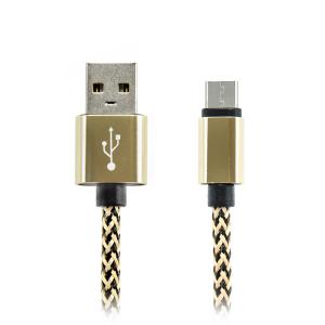 USB-C (Typ-C) - USB 2.0 Aluminiumkabel, geflochten, verschiedene Farben, 2m