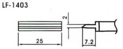 Spitze für bleifreie Lötkolben 12-1403