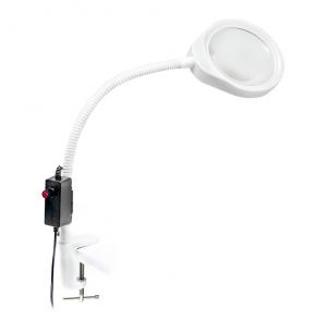 Flexible LED-Serviceleuchte mit Lupe PDOK PD-032A 8 Dioptrien 3x Zoom weiß
