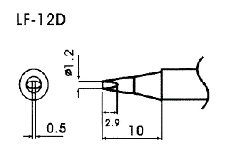 Bleifreie Lötspitze LF-12D