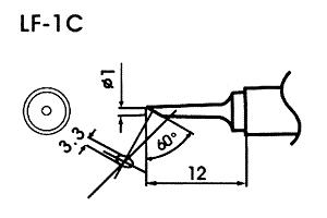 Bleifreie Lötspitze LF-1C