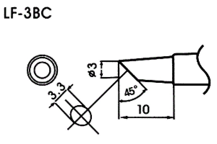 Bleifreie Lötspitze LF-3BC