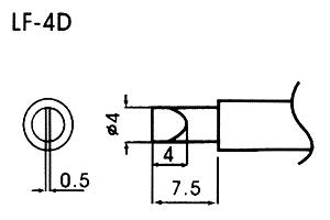 Bleifreie Lötspitze LF-4D