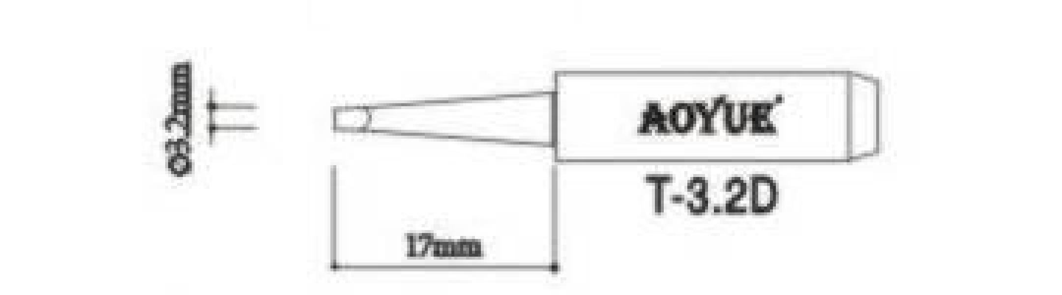 Spitze für klassische T-3.2D-Lötkolben