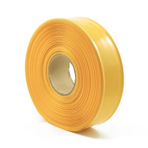 Gelbe PVC-Schrumpffolie 2:1 Breite 57,5mm, Durchmesser 35mm