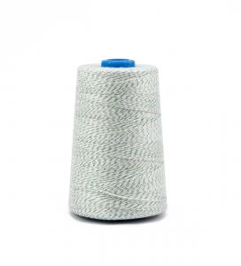 Industrieller weiß/grüner Polyester (PES) Nähfaden für Säcke 800m