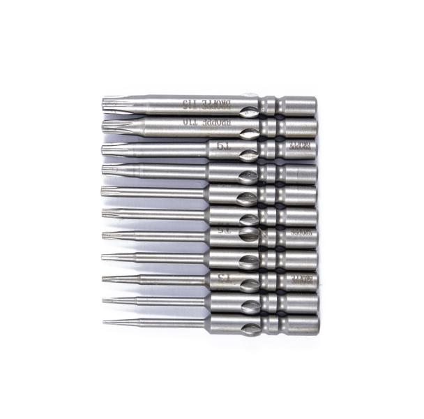 Satz von 11 Bits HIOS H4(∅4) Torx T1-T15 - 40mm