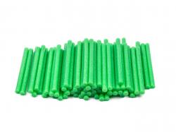 Nachfüllpackungen für Heißklebepistole grün mit Glitter (Glitter) Durchmesser 11mm, 1kg