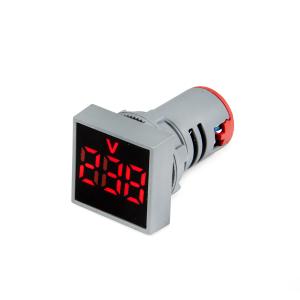 Schalttafelvoltmeter AC 24-500V für Unterputzmontage 22mm quadratisch