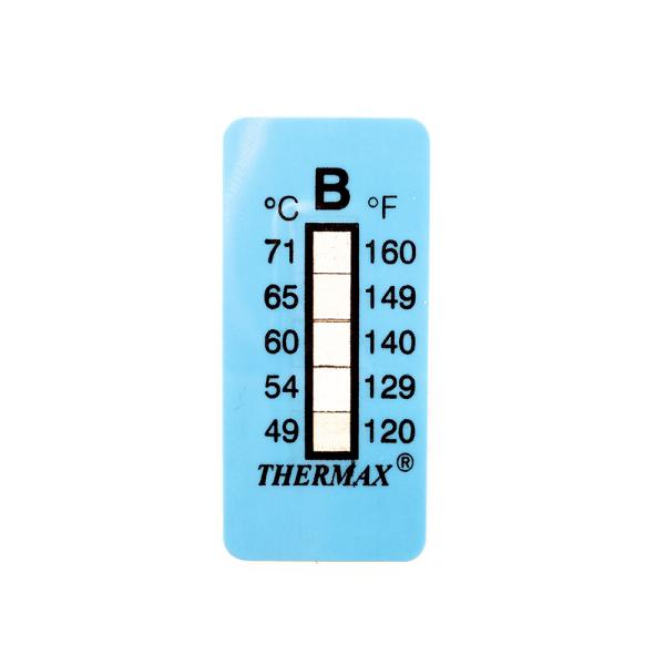 Selbstklebender Thermometer-/Anzeigestreifen nicht umkehrbar 49-71°C