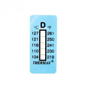 Selbstklebender Thermometer-/Anzeigestreifen nicht umkehrbar 104-127°C