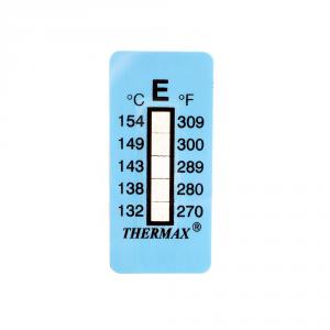 Selbstklebender Thermometer-/Anzeigestreifen nicht umkehrbar 132-154°C