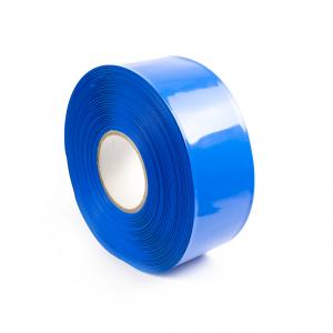 Blaue PVC-Schrumpffolie 2:1 Breite 70mm, Durchmesser 43mm