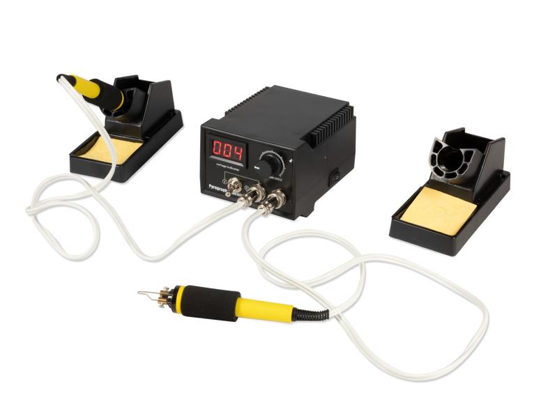 Pyrographie-Set zum Einbrennen in Holz und Leder mit zwei Stiften