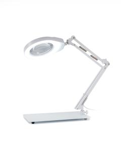 Tischleuchte mit Vergrößerungsglas PD178S Vergrößerung 8D - weiß