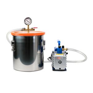 Vakuumkammer 18L mit Ölpumpe 230V/50Hz