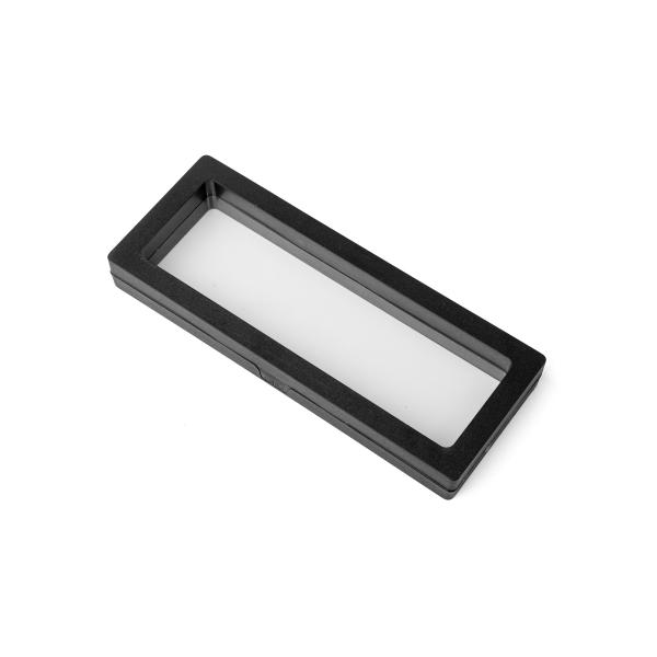 3D Münz- und Schmuckrahmen schwarz 7x18x2 cm