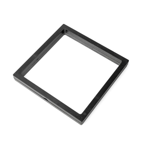Präsentationsmembran 3D-Rahmen schwarz 18x18x2 cm