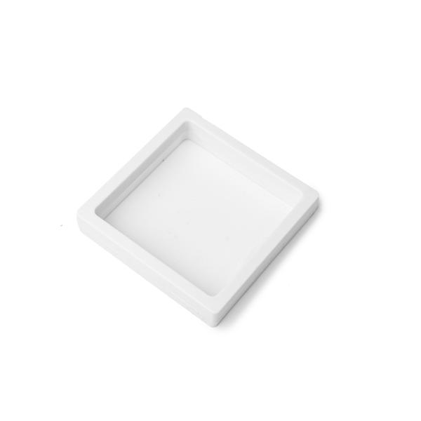 Präsentationsmembran 3D-Rahmen weiß 11x11x2 cm