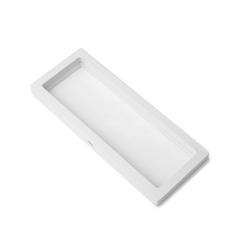 Präsentationsmembran 3D-Rahmen weiß 9x23x2 cm