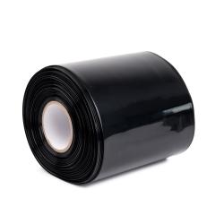 Schwarze PVC-Schrumpffolie 2:1, Breite 210 mm, Durchmesser 133 mm