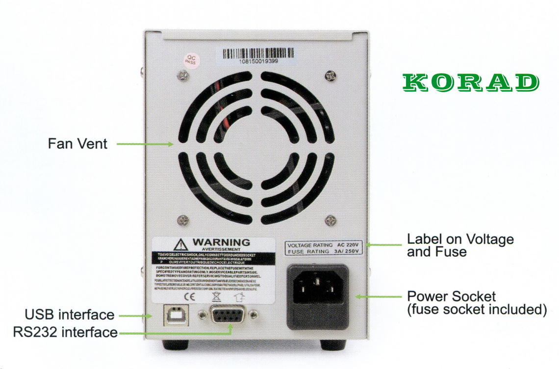 Korad KA3005P programmierbares Labornetzgerät mit PC-Anschluss