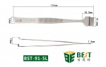 Pinzette aus rostfreiem Stahl für Platten und Scheiben BEST BST-91-5L