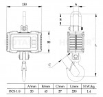 Kranwaage OSC-1-S bis zu 1000kg