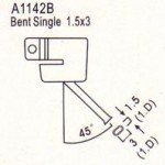 Gebogene Heißluftdüse Durchmesser 3 mm, Länge 30 mm CN3030C