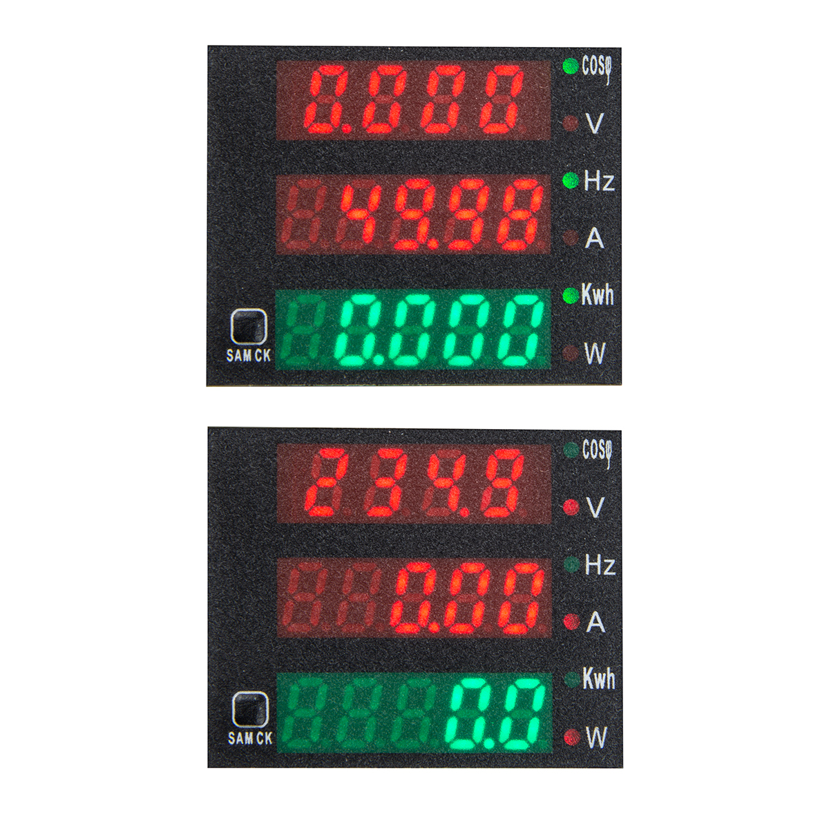 Multifunktionaler Spannungs-, Strom- und Leistungsmesser für DIN-Schiene AC 80~260V/100A - Ringkernstromwandler