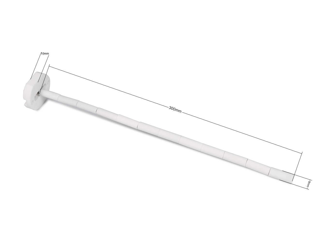 Thermoelement Typ K für Hochtemperaturmessung 0 bis 1300°C, Länge 300mm