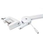 Weiße Tischleuchte IB-127 mit 127mm Vergrößerungsglas und LED-Hintergrundbeleuchtung