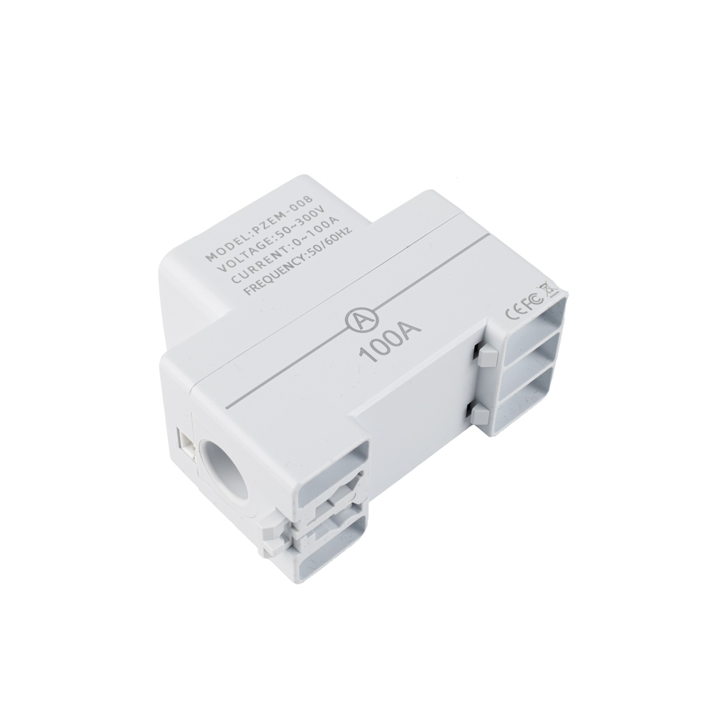 Messgerät für den Gesamt- und Momentanverbrauch von Spannung und Strom für die DIN-Schiene PZEM-008, AC 50–300 V, 100 A